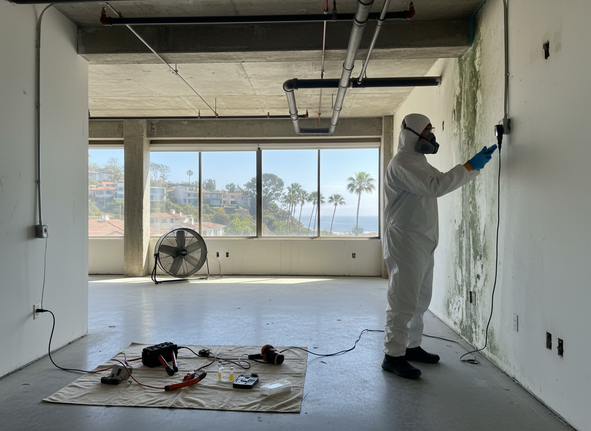 Commercial mold inspection in Corona Del Mar