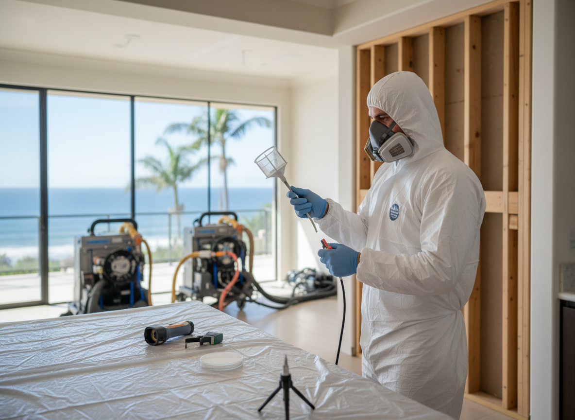 post remediation mold testing in Corona Del Mar